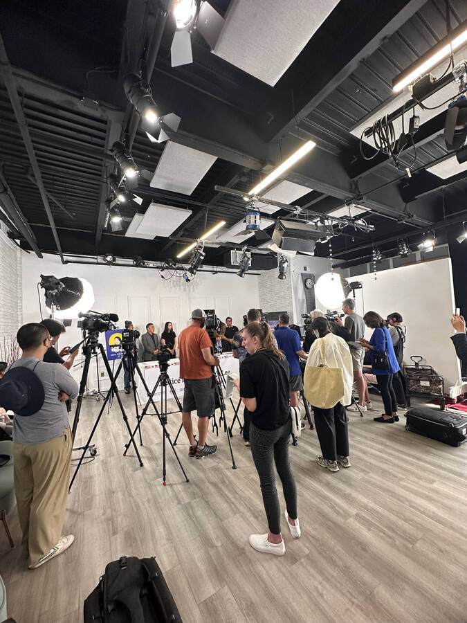 A full production underway in the studio