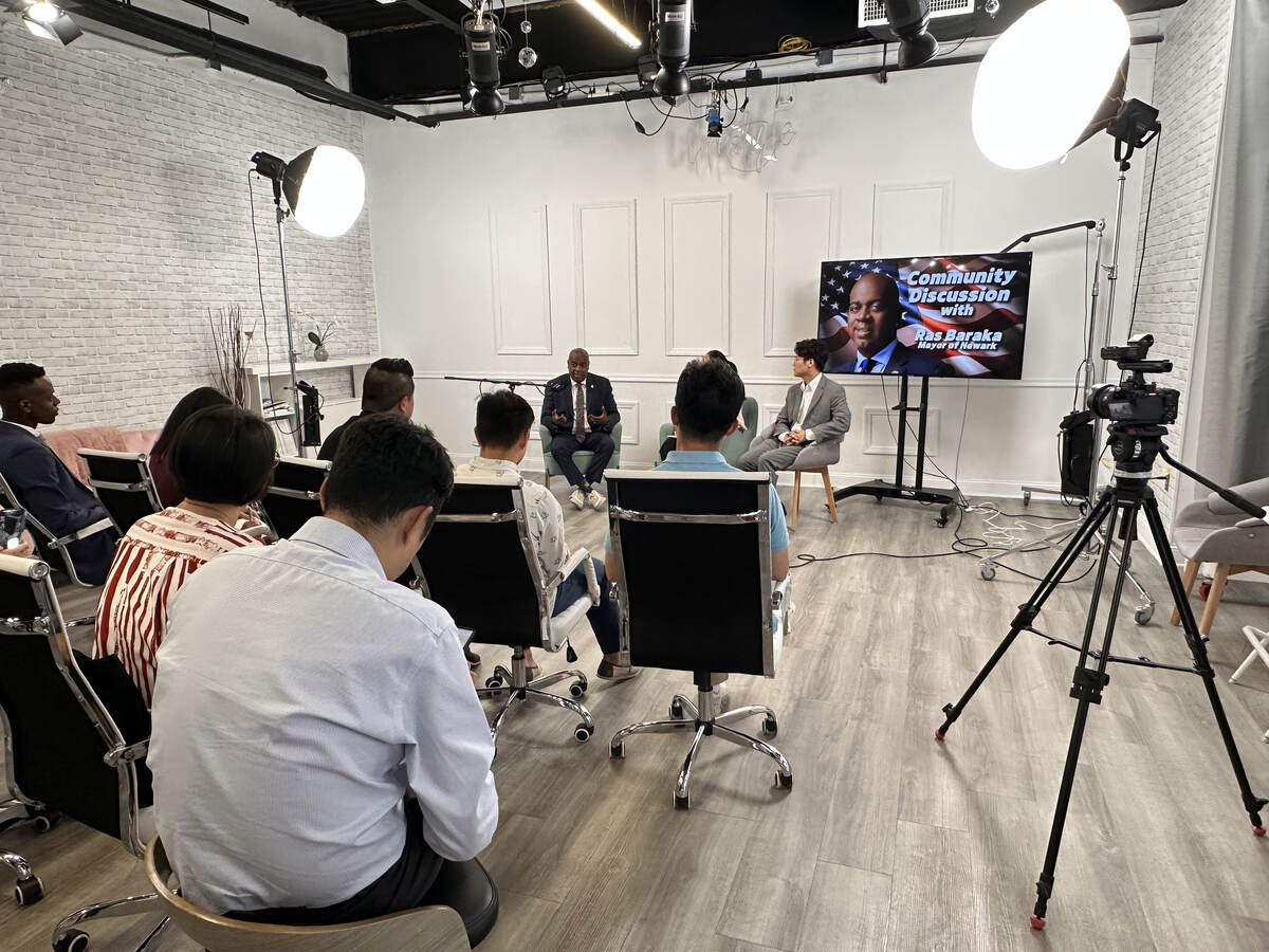 Roundtable discussion in the KCED studio