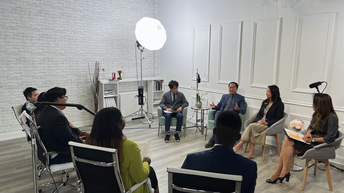 A community conversation in the studio